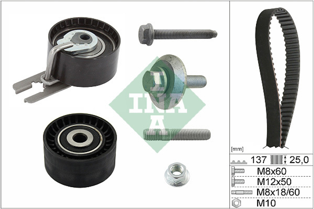 INA - 530037510-INA - Timing Belt Set - &lt;&lt; PROVJERITE LISTU DIJELOVA NA TIPKU ISPOD KATALOSKOG BROJA
