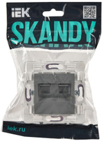 SKANDY Розетка компьютерная двойная RJ45 кат.5E SK-K03Gr серый IEK