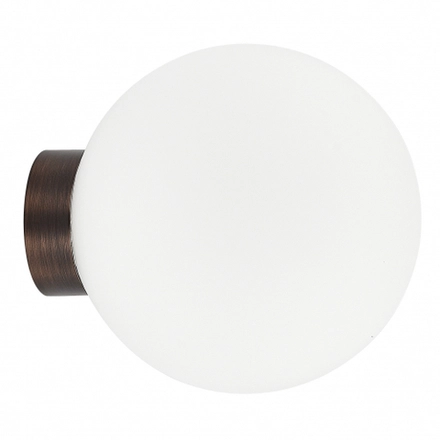 Светильник накладной MUNICH под лампу G9, опаловое стекло, основание цвета темная бронза, D200xH220мм, IP54
