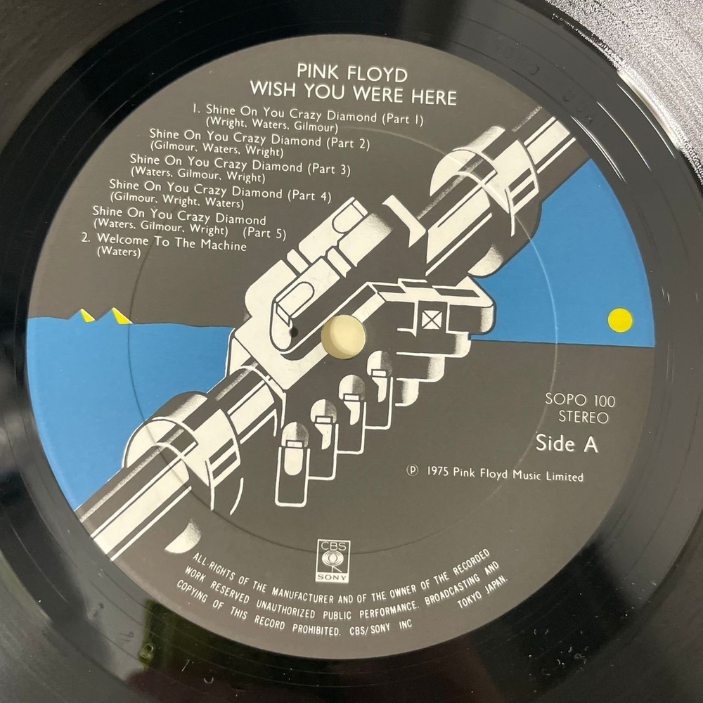 Винтажная виниловая пластинка LP Pink Floyd Wish You Were Here (Япония 1975) (Без Оби)