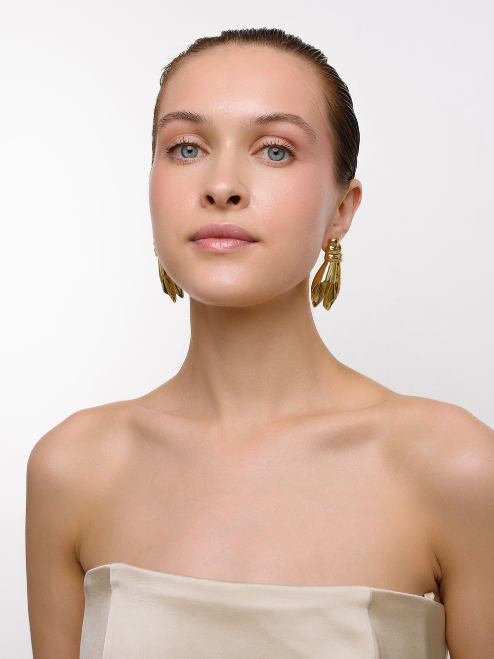 Серьги "Towel" Gold