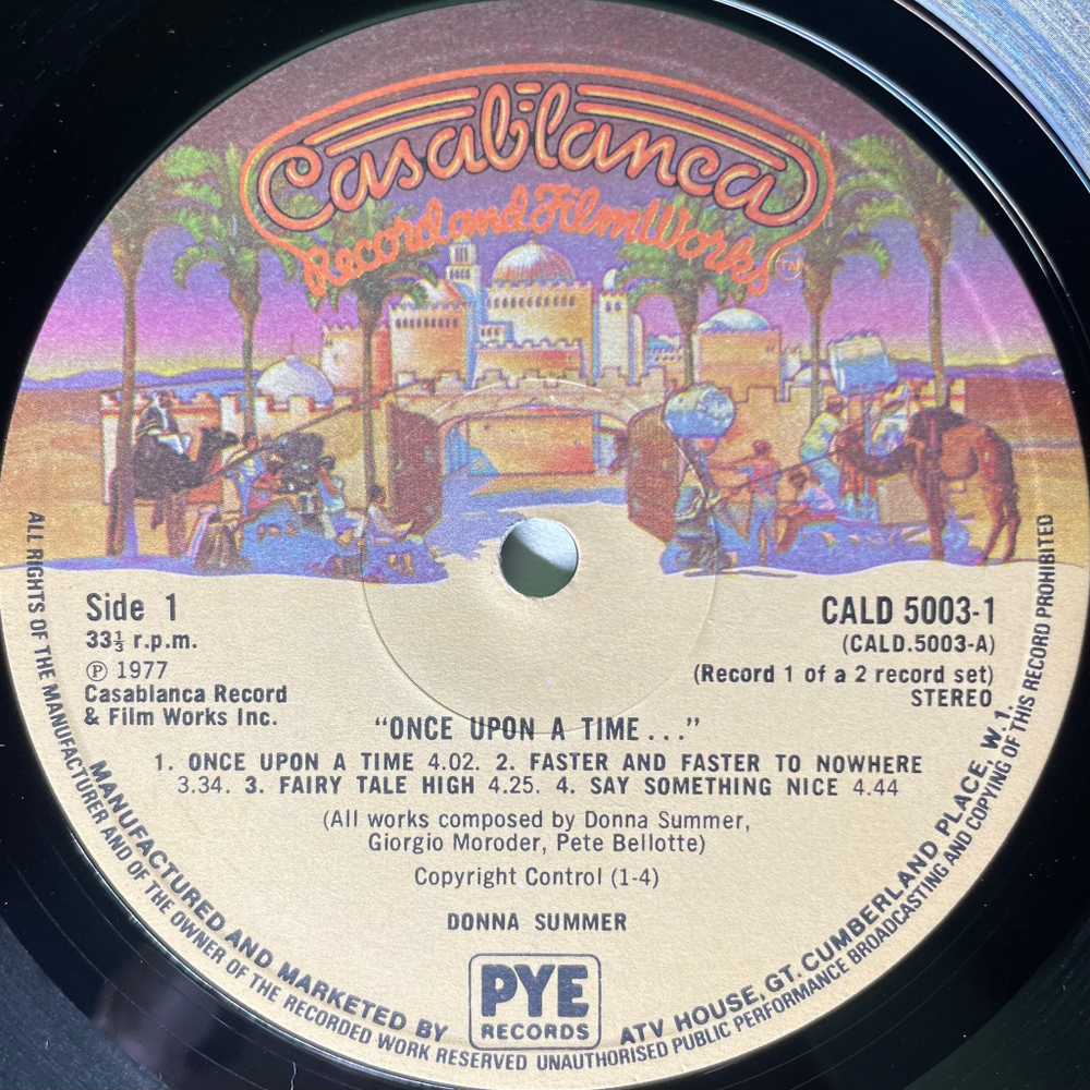 Donna Summer ‎– Once Upon A Time 2LP (Англия 1977г.)