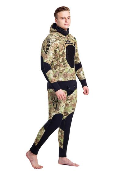 Гидрокостюм Aquateam Reef 5 мм ультраспан/открытая пора зеленый