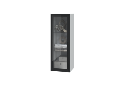 Шкаф вертикальный с 1 стеклянной дверкой "Шарлиз" настенный