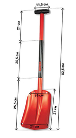 Раскладываемая лопата RAPALA (c сумкой для хранения)