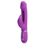 Фиолетовый вибратор-кролик с функцией фингеринга Kampas - 23,2 см.