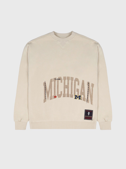 Свитшот Travis Scott Cactus Jack × Mitchell & Ness Michigan Wolverines