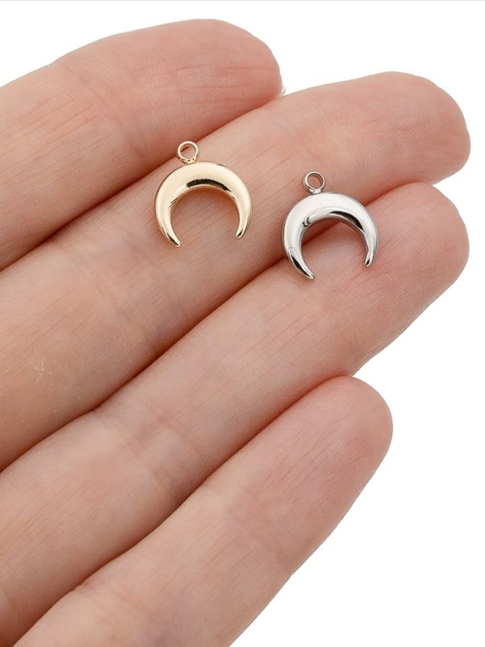 12680-з Подвеска "Лунница" 11*10 мм, позолота