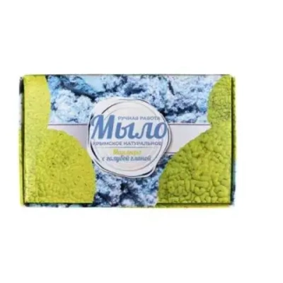 Мыло крымское натуральное. Ручная работа. «Маклюра с голубой глиной» Сделано в Крыму.