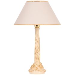 Настольная лампа Нимфея Айвори с абажуром 38 Крем
