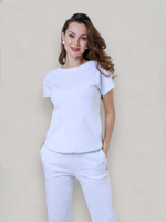 Блуза медицинская женская | Бл-1019/2 кулирная гладь