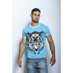 Мужская футболка Fra'n'co 'Череп кинжала' 0802242m-EP