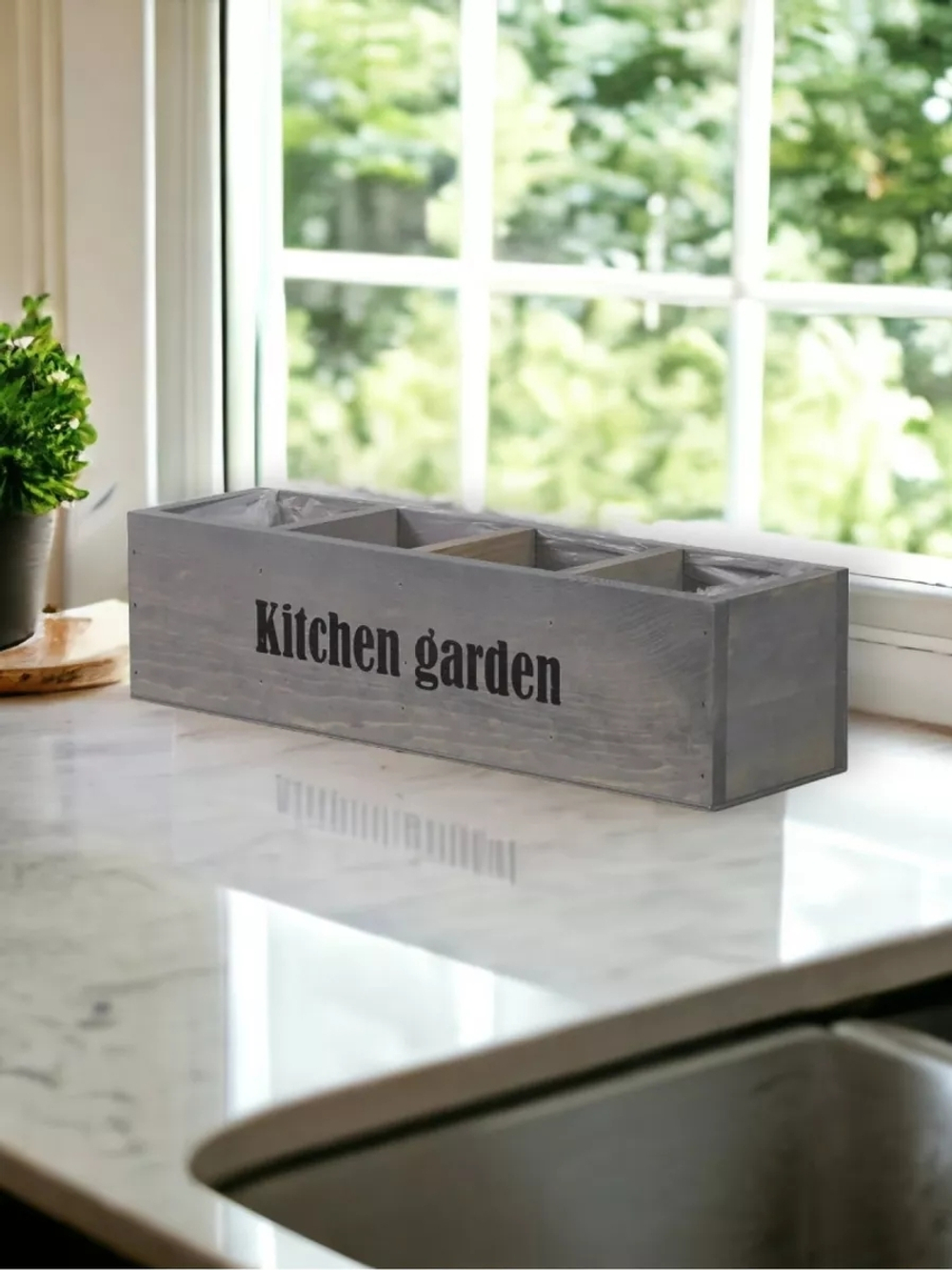 Деревянный органайзер для дома и сада Флоутард, графит