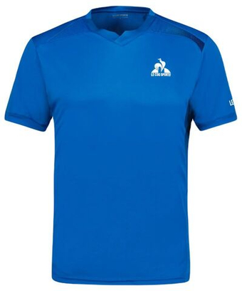 Мужская теннисная футболка Le Coq Sportif Training T-Shirt Short Sleeve 24 - небесный