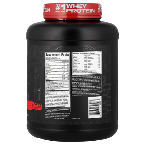 MuscleTech, Nitro-Tech®, сывороточный протеин, со вкусом молочного шоколада, 1,81 кг (4 фунта)