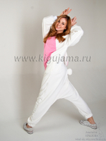 пижама кигуруми заяц розовый