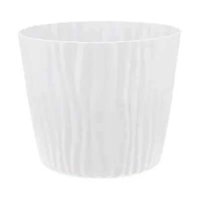 Кашпо ВОЛНА D250мм 8л с вкладышем Белый (комплект 12 шт)