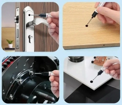 Маркер строительный тонкий разметочный с длинным наконечником 1 шт (черный)