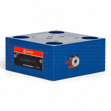 LFA25WEA-7X/ - Крышка для логического клапана, типоразмер Ду25 функционал - WEA = крышка под установку распределителя Ду6, два выхода X и Y, управления из канала А, внешний канал X - нет, уплотнение NBR