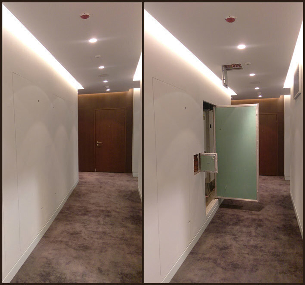 Люк-дверь под покраску Титан 900х1195 (2 цепочки)