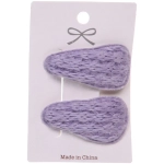 Зажимы для волос 2шт «New collection - Laura», микс 6 цветов, 6*2,5,см