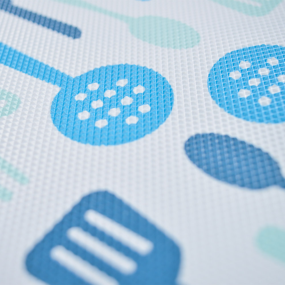 Термоскатерть 60*120см, Ложки-вилки, сине-голубая