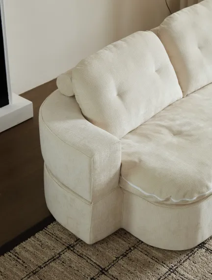 Диван Claude, жемчужный