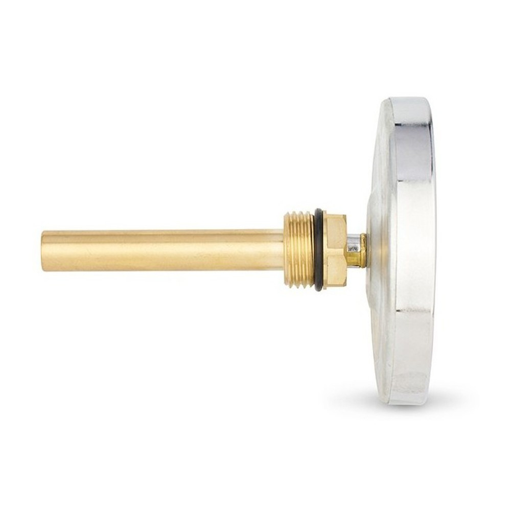 Термометр VARMEGA биметаллич. с погр. гильзой 80 мм, 160гр.С, штуц.75 мм, 1/2", VMMT02-807504