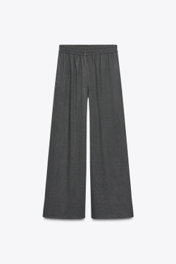 ZARA ПРЯМЫЕ БРЮКИ, ТЕМНО-СЕРЫЙ