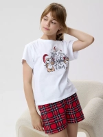 Пижама домашняя с шортами хлопок