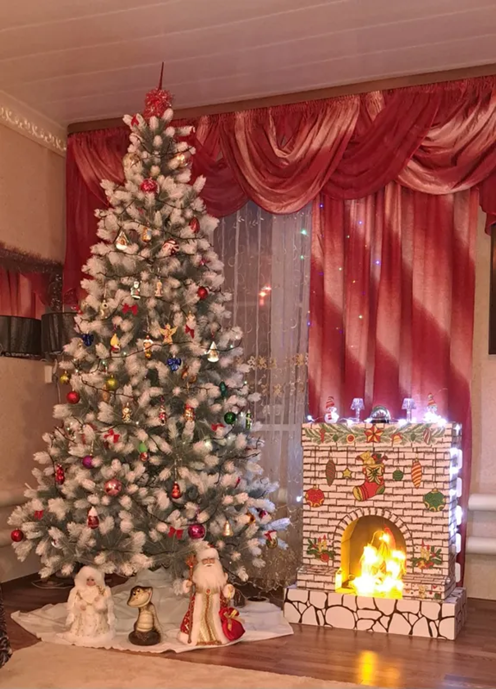 Ель искусственная Царь елка Алиса бело-голубая 240 см