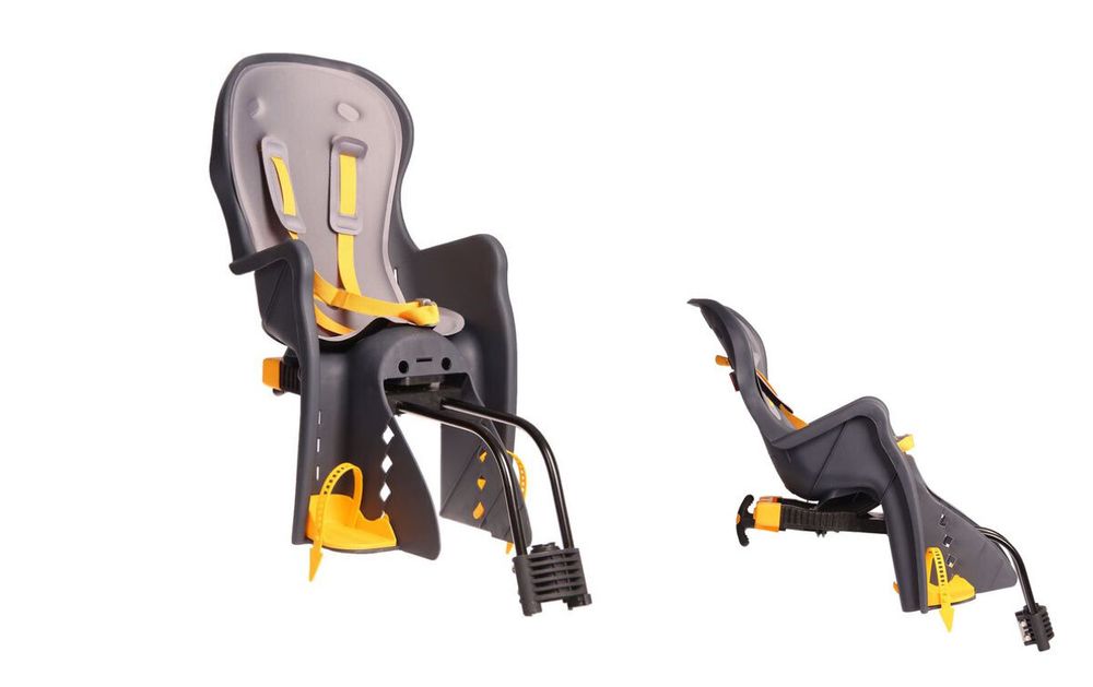 Кресло детское BQ заднее max 22кг регулировка наклона кресла, регулировка ног по высоте, пластик, серое