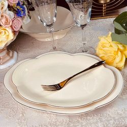 Lenardi 205-555 Набор из 2 овальных блюд 35,5см МИРАЖ в под.уп.(х12)Фарфор