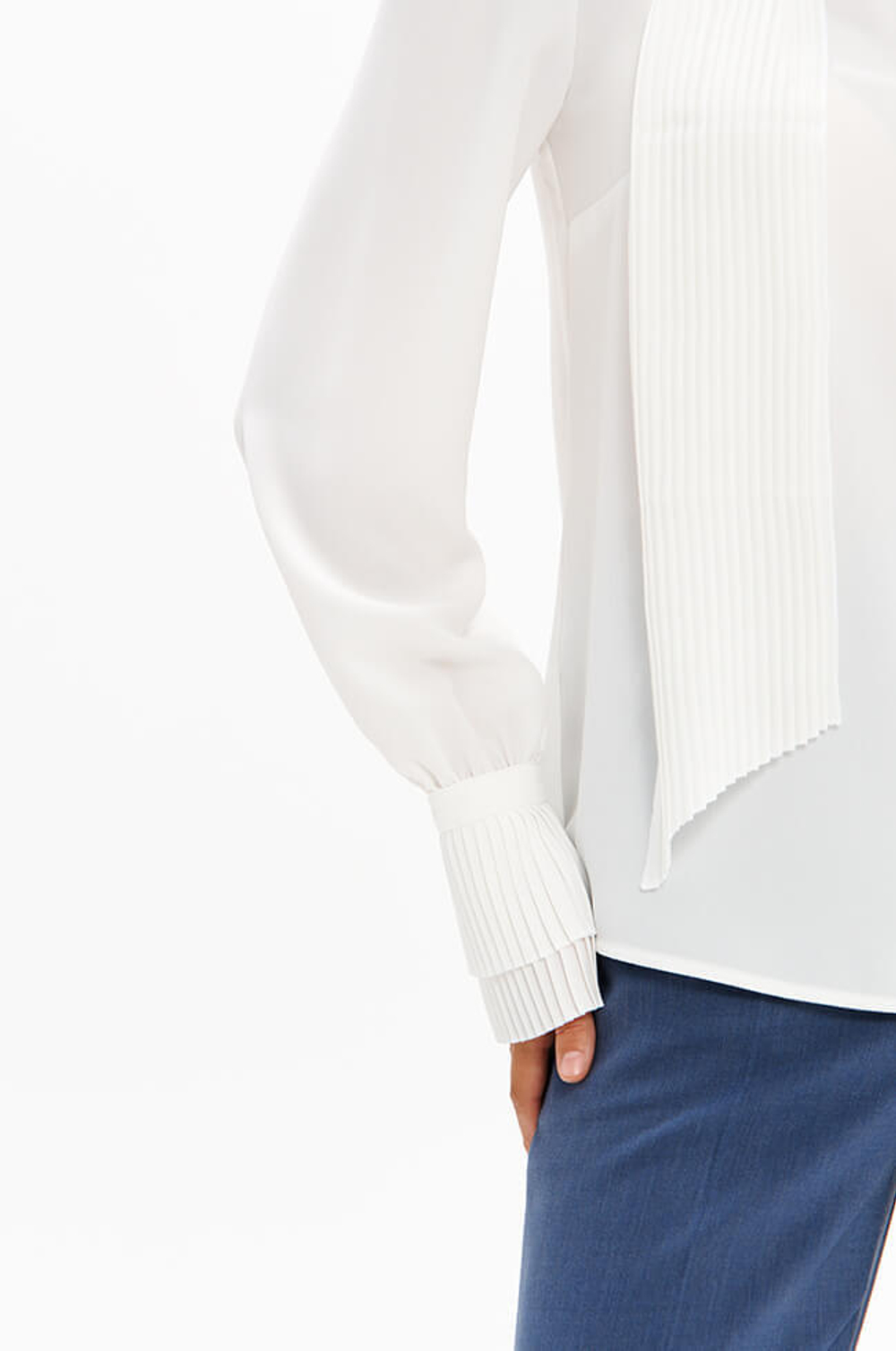 23414 Блузка женская (молочный)