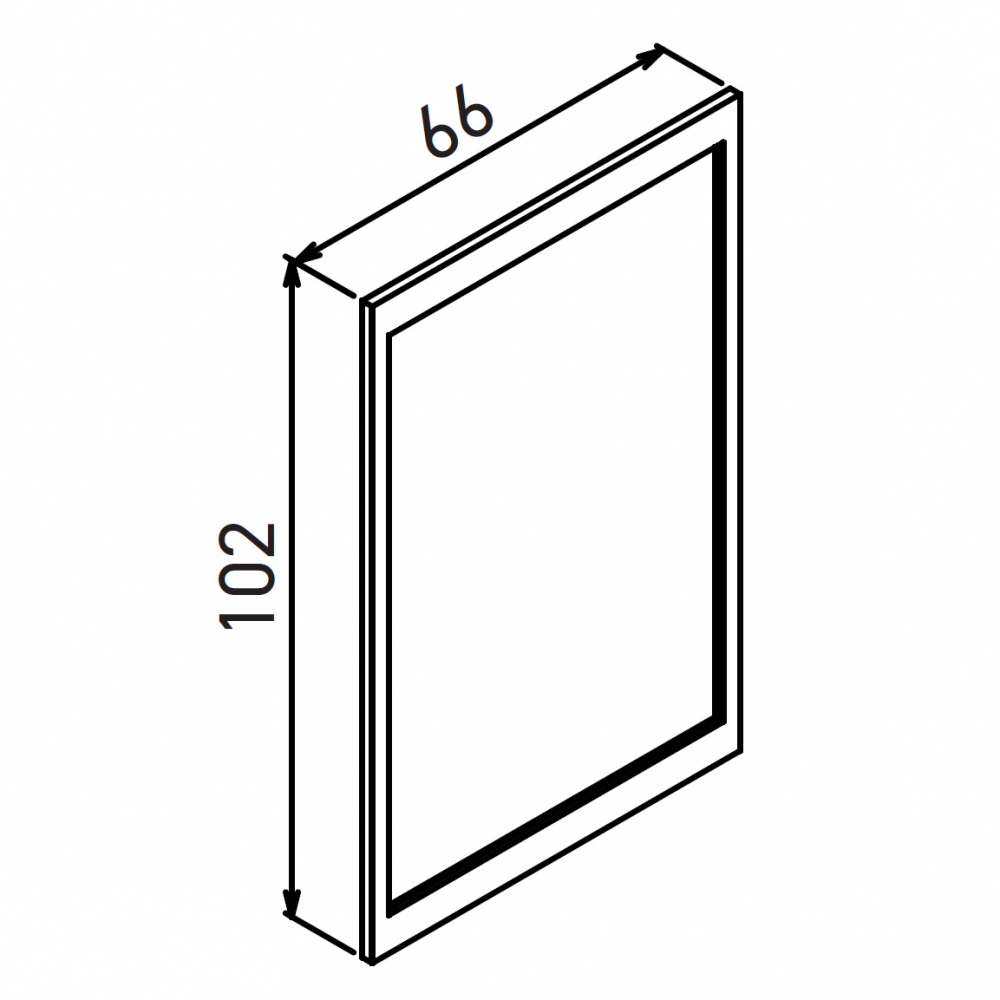 Зеркало ORKA Lodi 66 золото