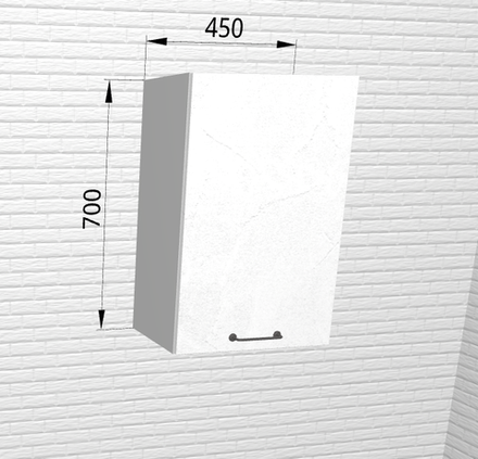 Лофт Штукатурка белая П 450