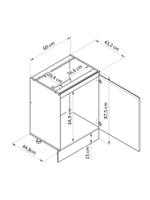 Кухонный модуль напольный под мойку 60 см Виола со столешницей