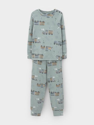 пижама  для мальчика  К 1552/голубой прибой,цветные паровозы