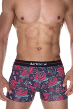 Мужские трусы-боксеры с принтом в виде чудовищ (Размер: S) (Цвет: темно-серый)