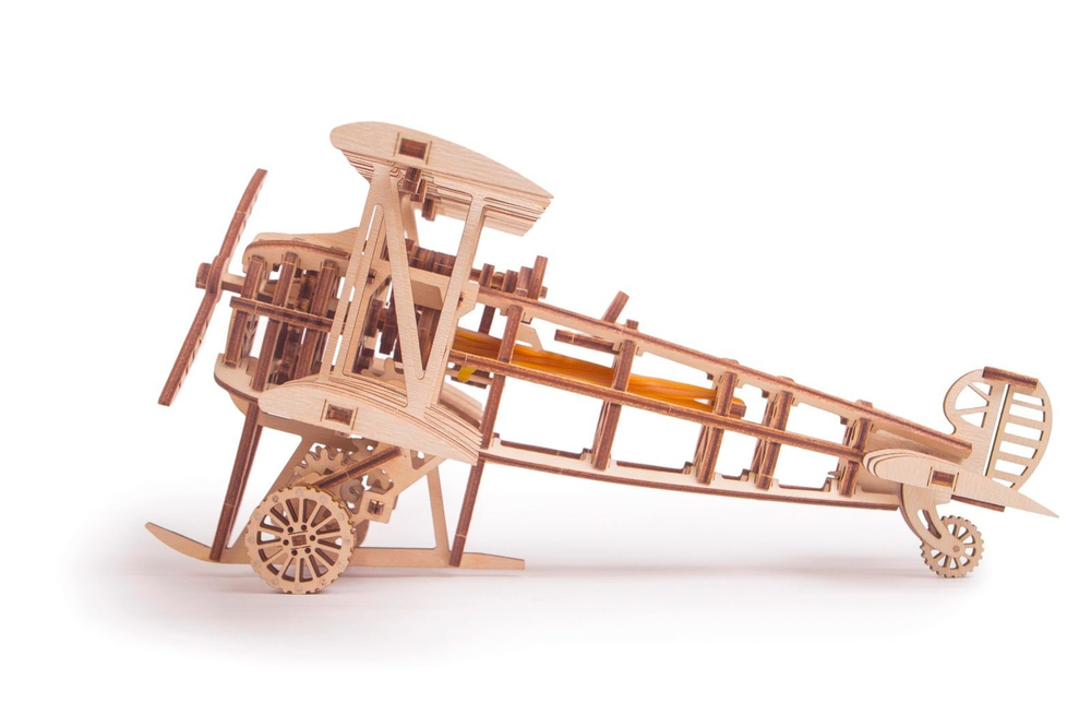 Механический 3D-пазл из дерева Wood Trick Самолет
