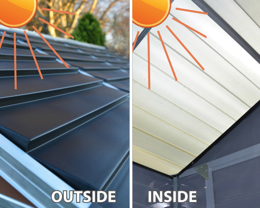 Сарай из поликарбоната Palram SkyLight 4x6 grey