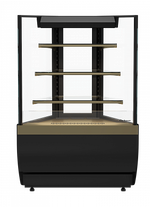 Нейтральная витрина Carboma KC70 N-3-2 LIGHT открытая внешний угол 45 (версия 2.0) (9005-0109) (Cube 2)
