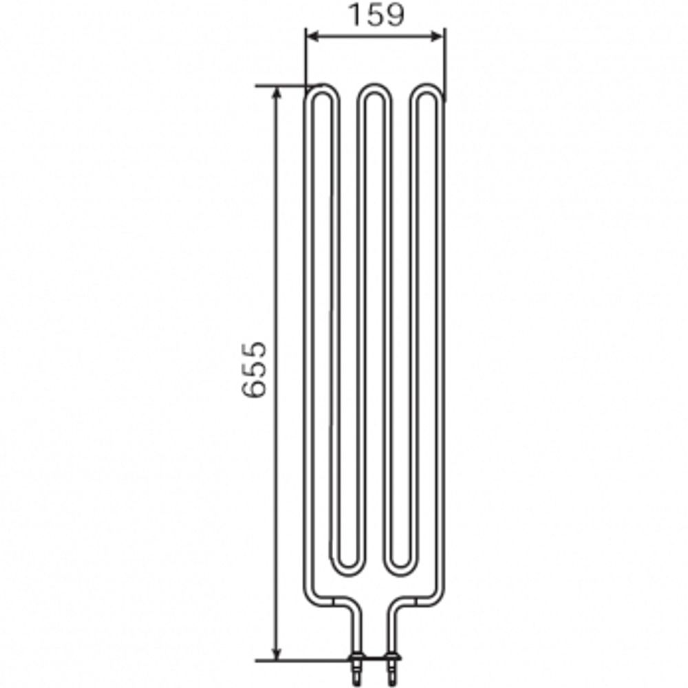 ТЭН HARVIA - тэн харвия 3000W ZSE-259 (ZSE259) 230V - нагревательный элемент для печи сауны