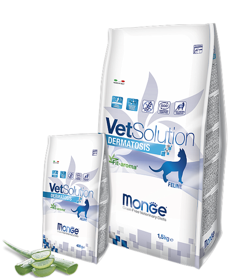 MONGE VETSOLUTION DERMATOSIS для кошек 1,5кг