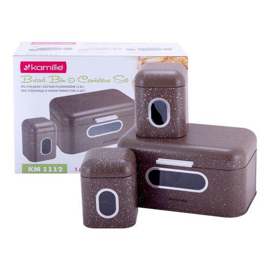 Хлебница Kamille KM-1112 с 2 емкостями для хранения