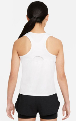 Футболка для девочки теннисная Nike Court Dri-Fit Victory Tank G - white/black