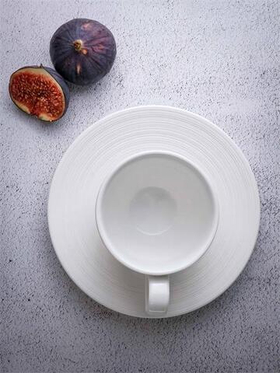 Блюдце d 16,5 см h 2,5 см, фарфор, Linea