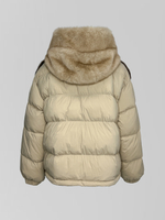 Куртка ALLURE YKE5225 с меховыми вставками и капюшоном