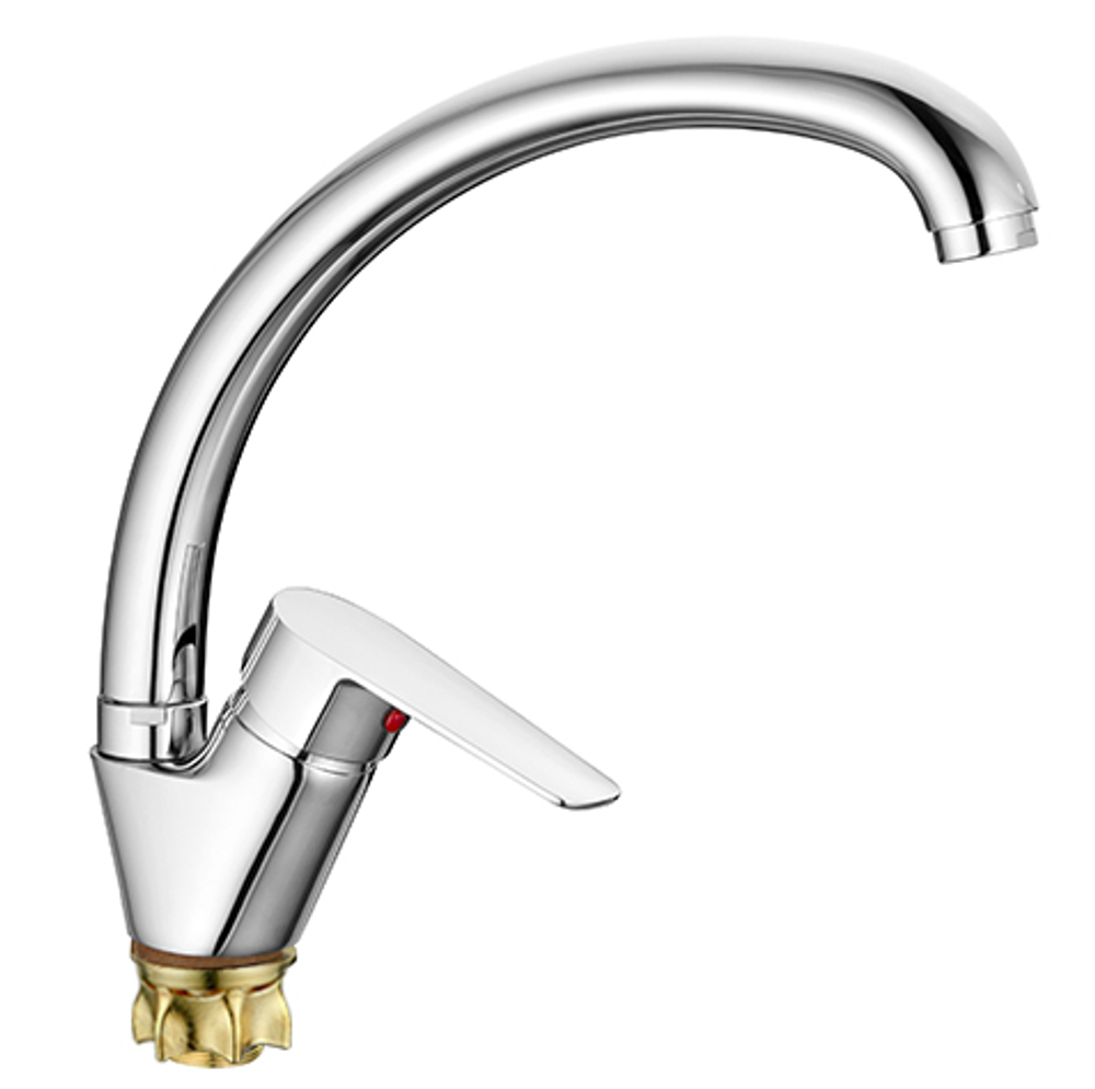 СМЕСИТЕЛЬ ДЛЯ КУХНИ С ВЫСОКИМ ИЗЛИВОМ С ГАЙКОЙ CASELA 55902 ХРОМ