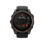 Умные часы Garmin Fenix 8, 51мм, Amoled Sapphire Titanium Carbon Gray (010-02905-21)